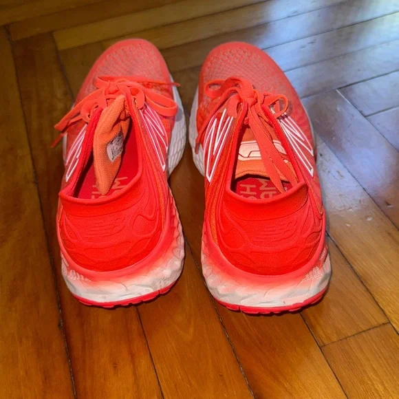 New Balance Fresh Foam Neon Orange Running Shoes - Picture 4 of 6
